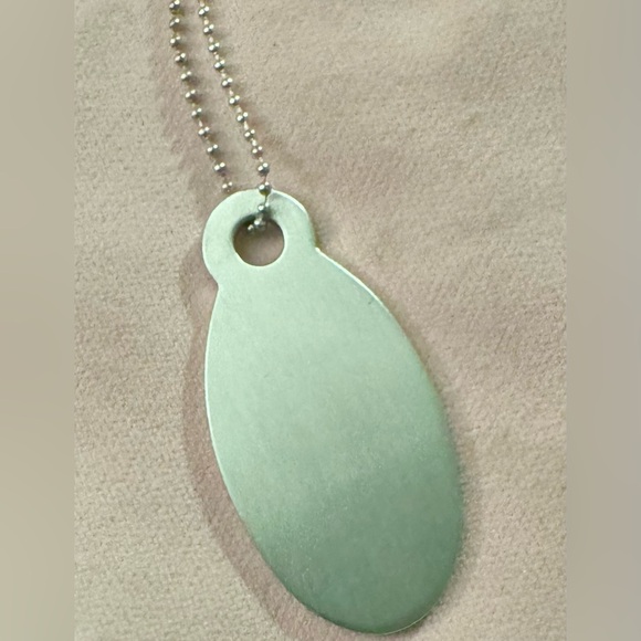 Tiffany & Co. Vintage Return to Tiffany 925 Silver Large Oval Dog Tag Necklace - Picture 4 of 5